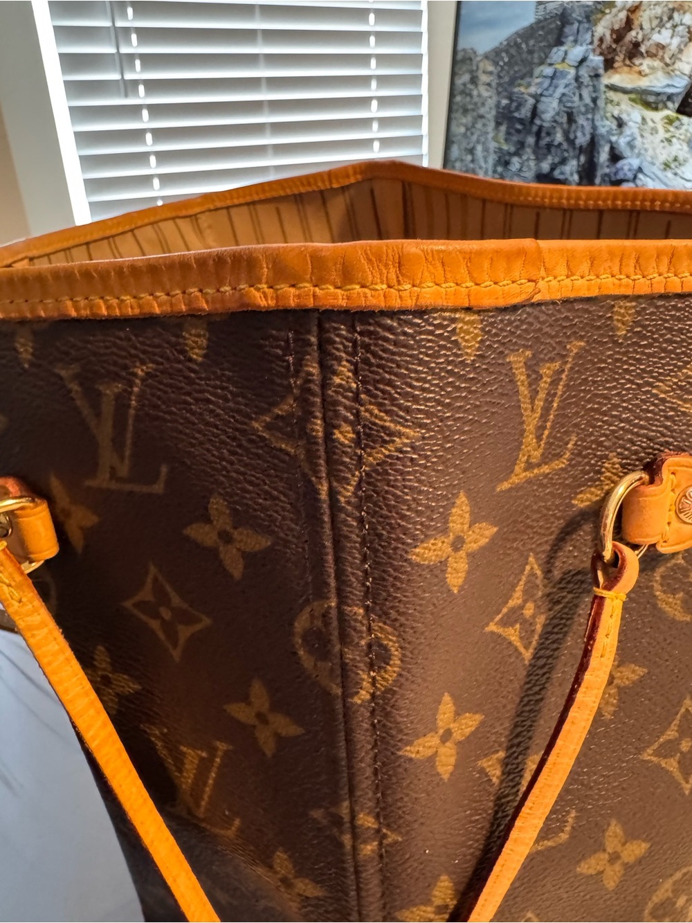Authentic Louis Vuitton Monogram Canvas Neverfull MM - Picture 15 of 16